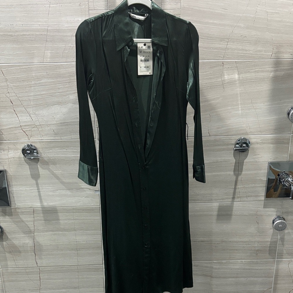 Elegant Dark Green Women's Dress